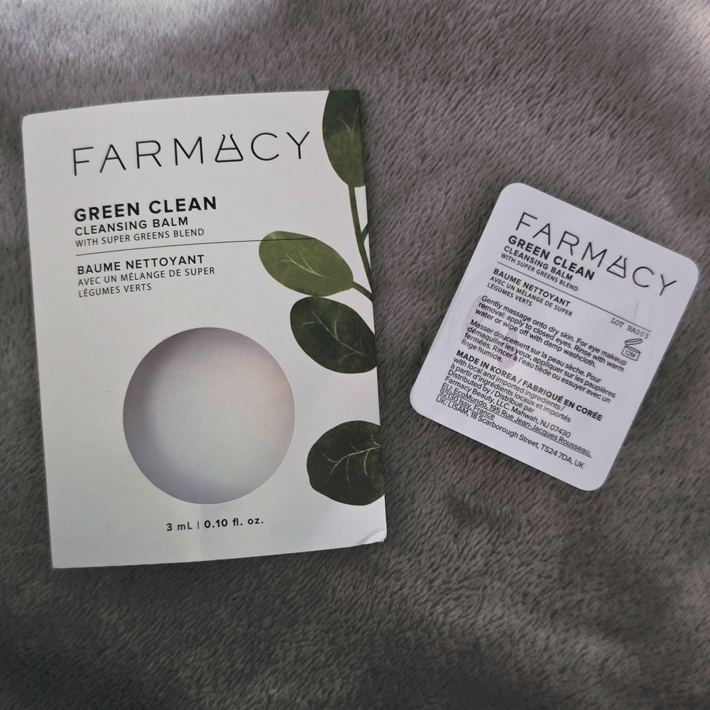 COMING SOON Farmacy Green Clean Makeup Removing Cleansing Balm sample